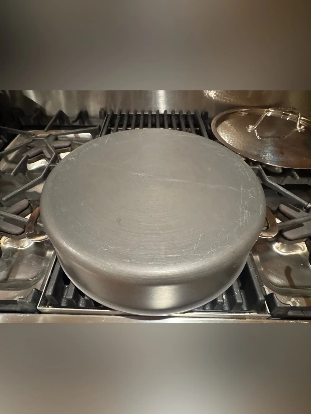 Lagostina Nera: hard anodized non stick 5 QT casserole pan with stainless steel